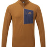 Mountain Equipment Lumiko Men's Zip T in Walnut/Cosmos - Product Preview