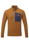 Mountain Equipment Lumiko Men's Zip T in Walnut/Cosmos - Product Preview