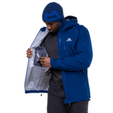 Mountain Equipment Makalu GORE-TEX Men's Jacket in Admiral Blue - interior detail