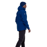 Mountain Equipment Makalu GORE-TEX Men's Jacket in Admiral Blue - side, worn