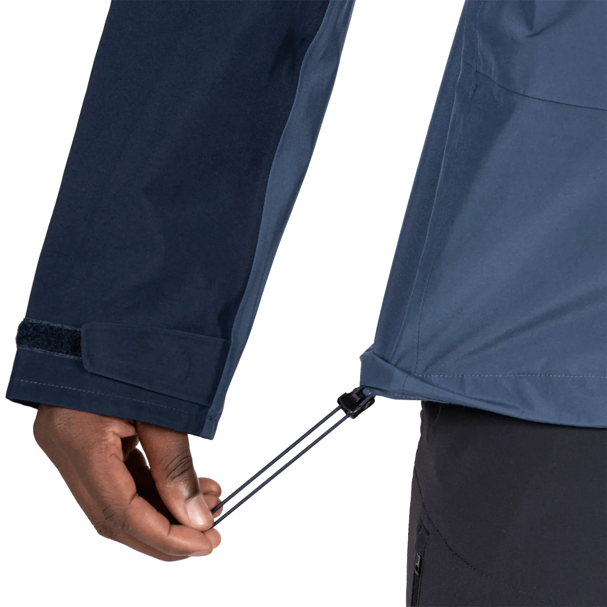 Mountain Equipment Makalu GORE-TEX Men's Jacket in Dusk/Cosmos - cuff adjuster detail