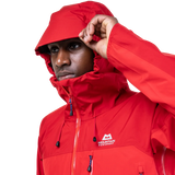 Mountain Equipment Makalu GORE-TEX Men's Jacket in Imperial Red/Crimson - hood detail