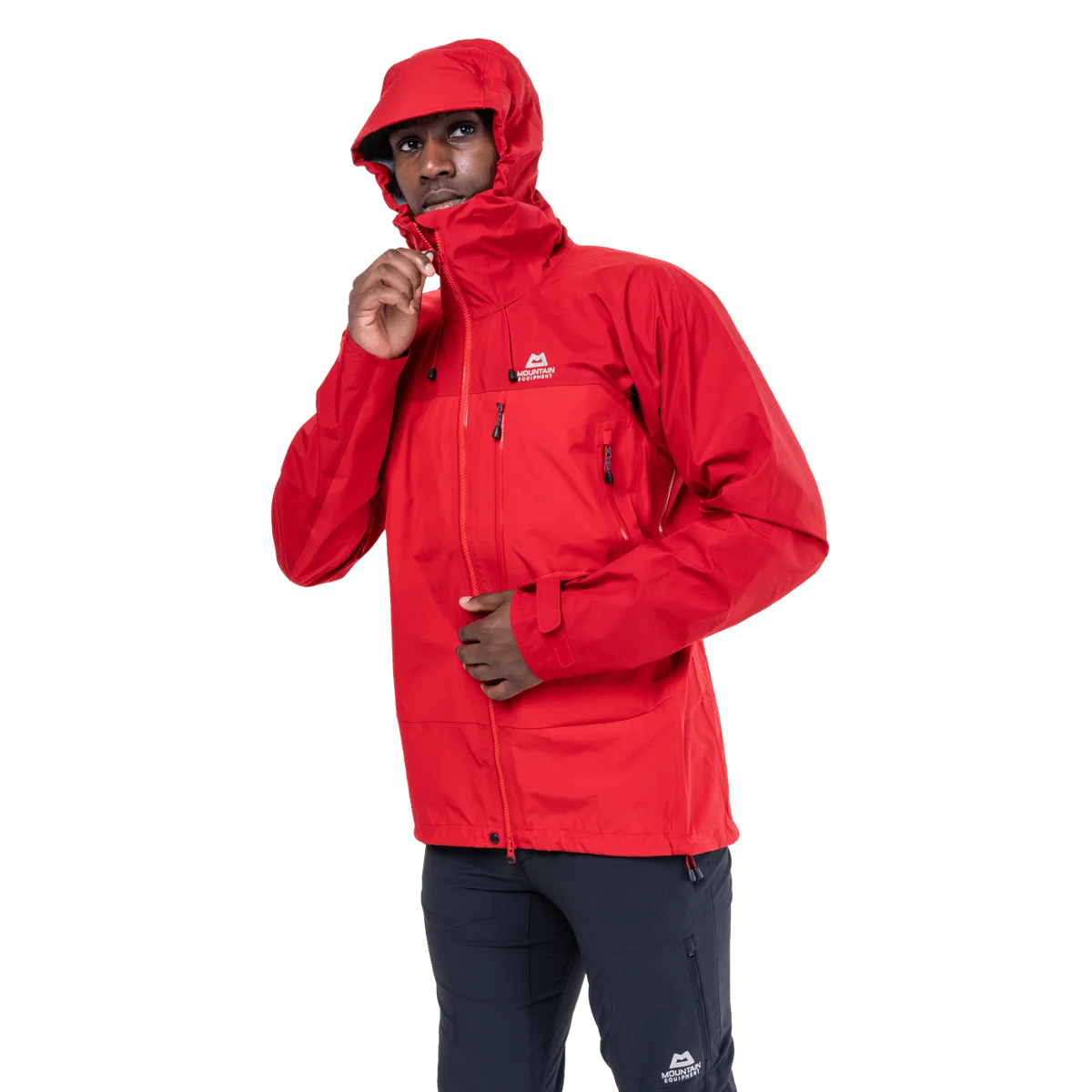 Mountain Equipment Makalu GORE-TEX Men's Jacket in Imperial Red/Crimson - hood drawcord detail