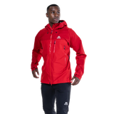 Mountain Equipment Makalu GORE-TEX Men's Jacket in Imperial Red/Crimson - worn