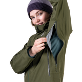 Mountain Equipment Makalu GORE-TEX Women's Jacket in Buckthorn - hood cinch detail