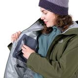 Mountain Equipment Makalu GORE-TEX Women's Jacket in Buckthorn - pocket detail