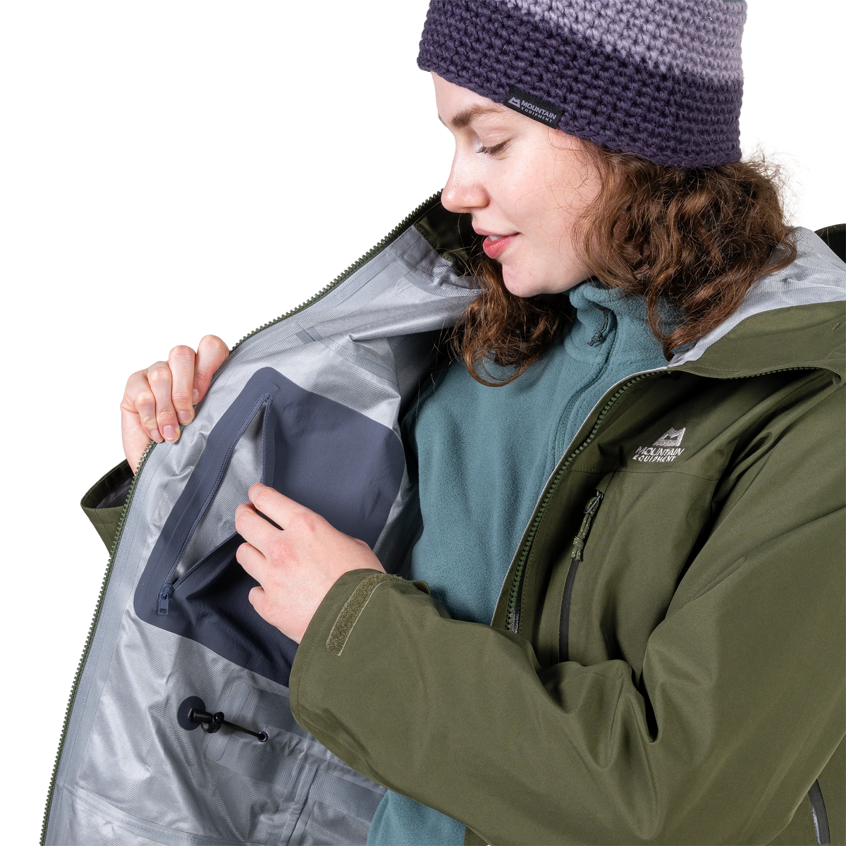Mountain Equipment Makalu GORE-TEX Women's Jacket in Buckthorn - pocket detail