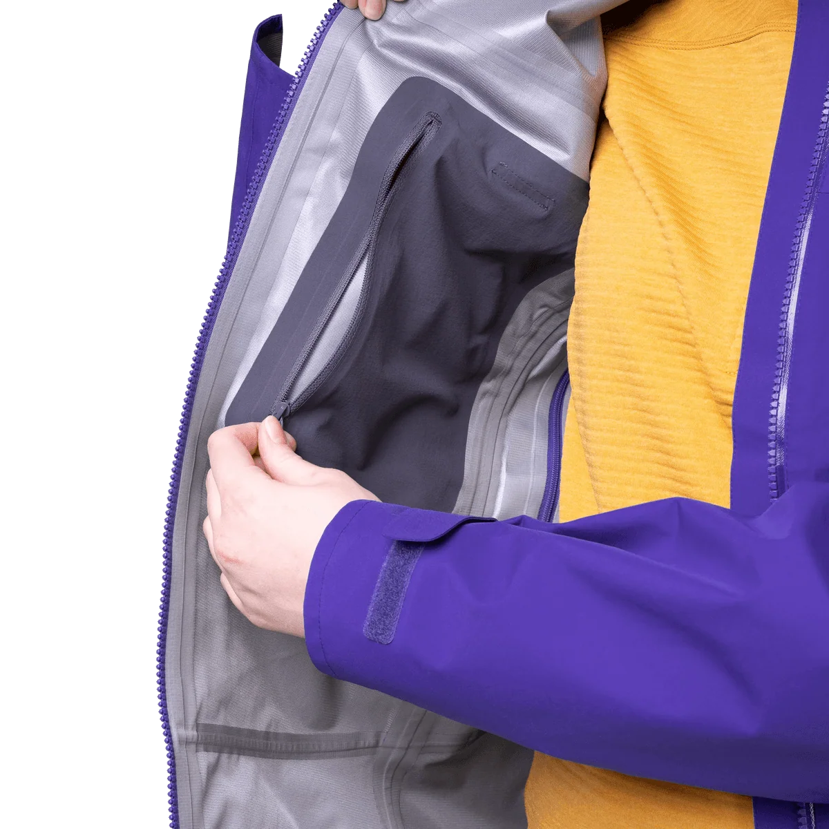 Mountain Equipment Makalu GORE-TEX Women's Jacket in Clematis - three-quarter