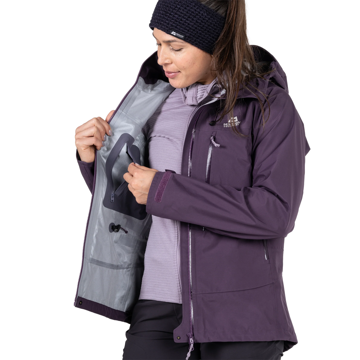 Mountain Equipment Makalu GORE-TEX Women's Jacket in Nightshade - hem drawcord detail