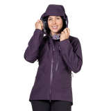 Mountain Equipment Makalu GORE-TEX Women's Jacket in Nightshade - hood adjustment detail