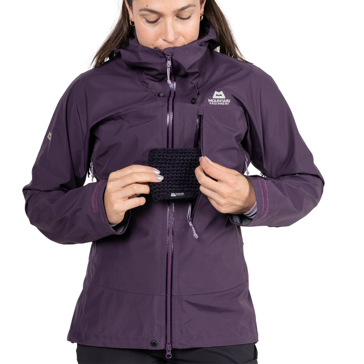 Mountain Equipment Makalu GORE-TEX Women's Jacket in Nightshade - worn