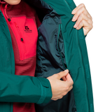 Mountain Equipment Nanda Devi GORE-TEX Women's Jacket in Deep Teal - Internal Zip Detail