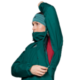 Mountain Equipment Nanda Devi GORE-TEX Women's Jacket in Deep Teal - Pit Zip Detail
