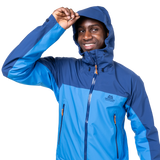 Mountain Equipment Odyssey Men's Jacket in Atlantic/Admiral - On Model Front Open