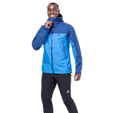 Mountain Equipment Odyssey Men's Jacket in Atlantic/Admiral - On Model Front