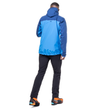 Mountain Equipment Odyssey Men's Jacket in Atlantic/Admiral - On Model Hood
