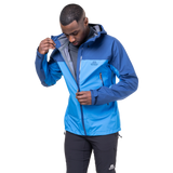 Mountain Equipment Odyssey Men's Jacket in Atlantic/Admiral - On Model Side