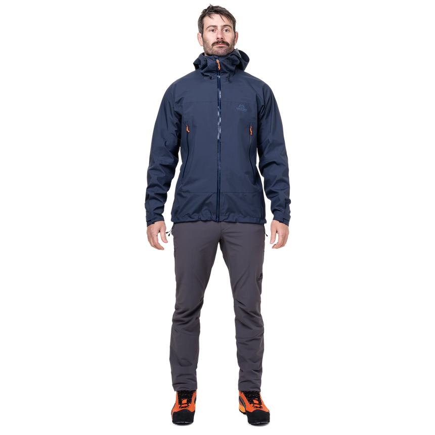 Mountain Equipment Odyssey Men's Jacket in Cosmos - On Model Front Full
