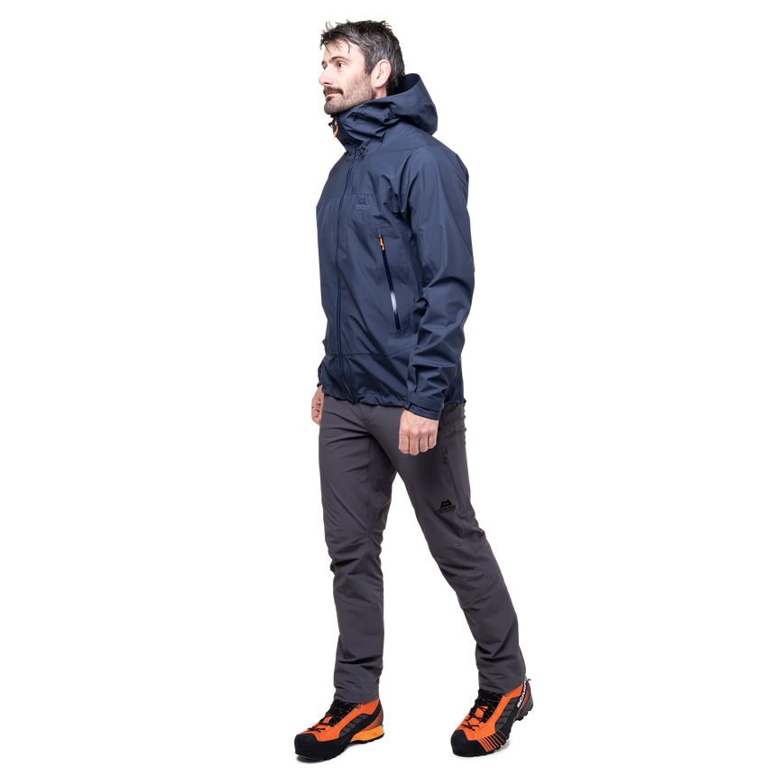 Mountain Equipment Odyssey Men's Jacket in Cosmos - On Model Walk