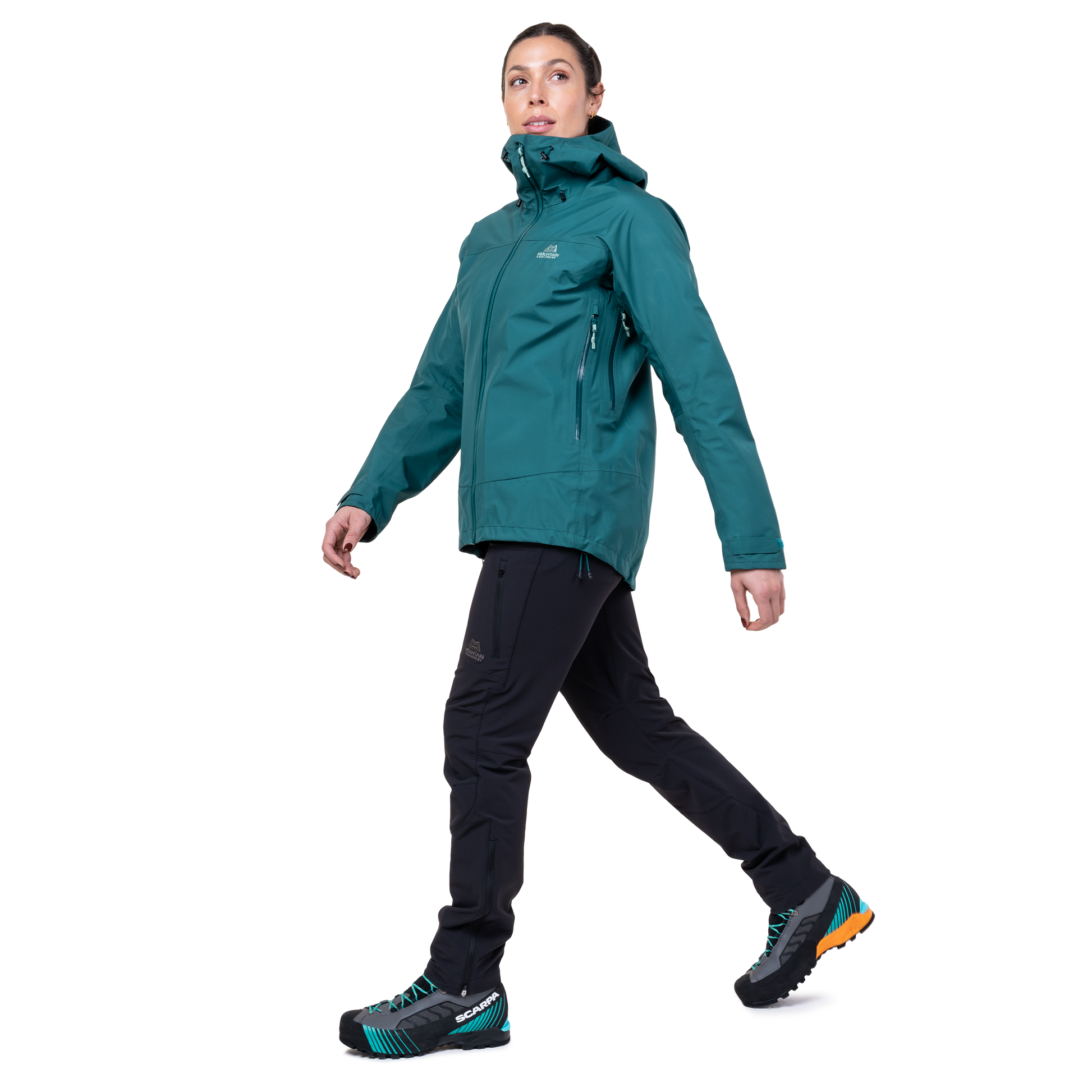 Mountain Equipment Odyssey Women's Jacket in Deep Teal - On Model Walk