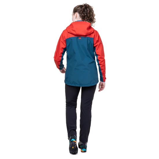 Mountain Equipment Odyssey Women's Jacket in Majolica/Chili - On Model Back