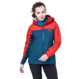 Mountain Equipment Odyssey Women's Jacket in Majolica/Chili - On Model Front