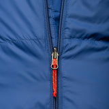 Mountain Equipment Olympus 650 Sleeping Bag in Admiral Blue - Side Zip Detail