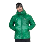 Mountain Equipment Oreus Hooded Men's Jacket in Alpine Green - Front On Model