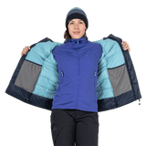 Mountain Equipment Paiyu Women's Jacket in Cosmos - Open Front On Model