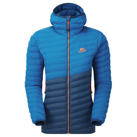 Mountain Equipment Particle Hooded Women's Jacket in Majolica/Mykonos - Front Product Shot