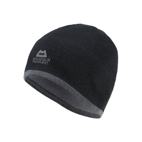 Mountain Equipment Plain Knitted Beanie in Black/Shadow - Front
