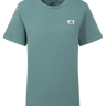 Mountain Equipment Podus Women's Tee in Goblin Blue - Front flat lay