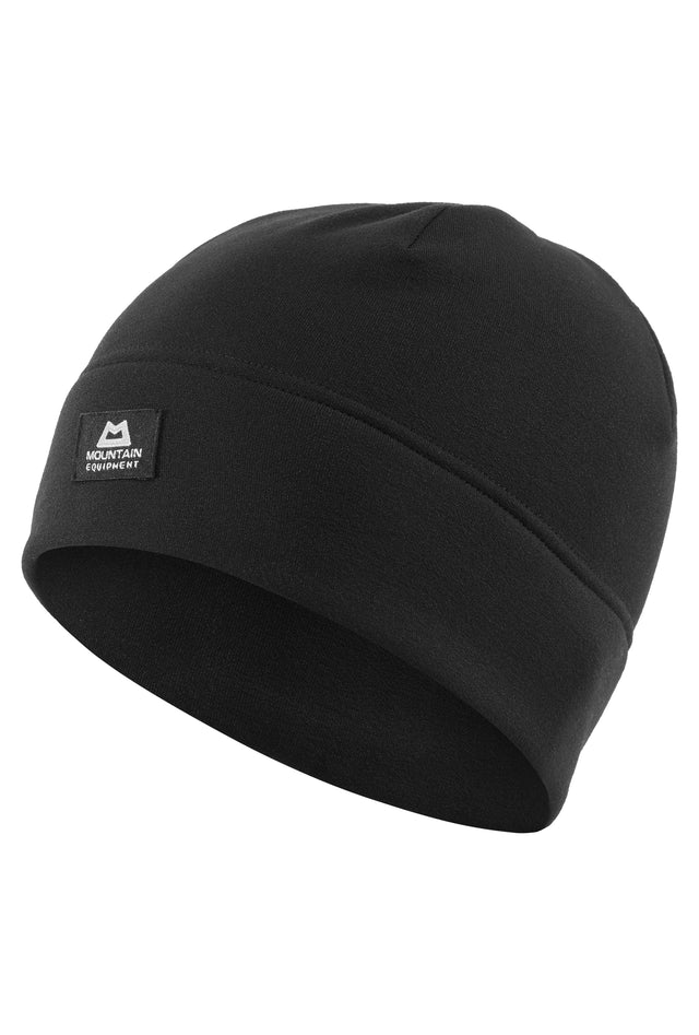 Mountain Equipment Powerstretch Beanie in Black - Front Product Shot