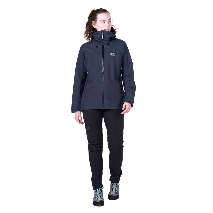 Mountain Equipment Raintower Women's Jacket in Cosmos - Front model view