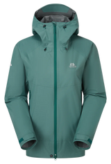 Mountain Equipment Raintower Women's Jacket in Sea Pine - Front flat lay