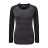 Mountain Equipment Redline LS Women's Tee in Cosmos Stripe/Cosmos - Front