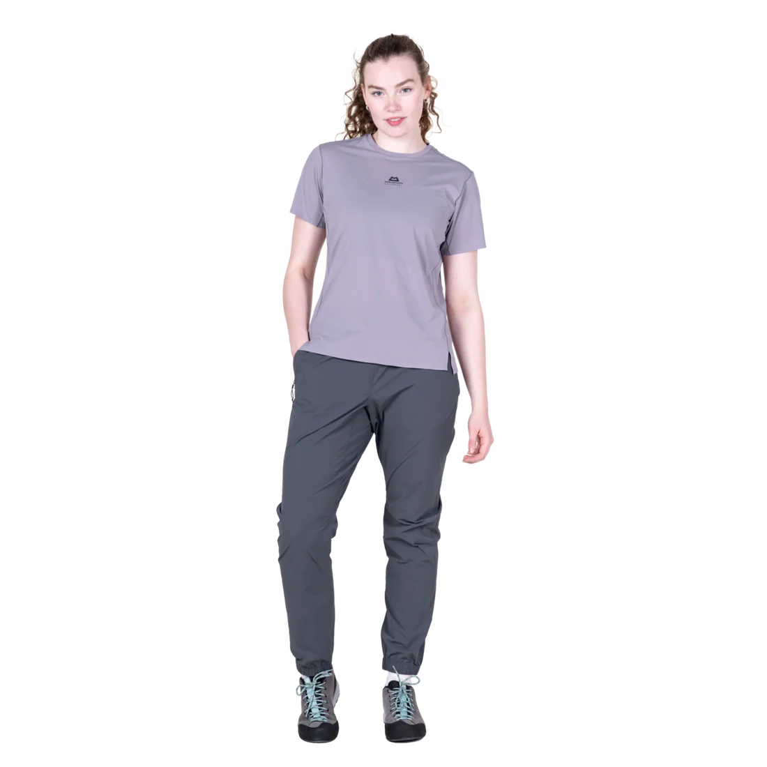 Mountain Equipment Sella Women's Pant in Ombre Blue - Front full length model view