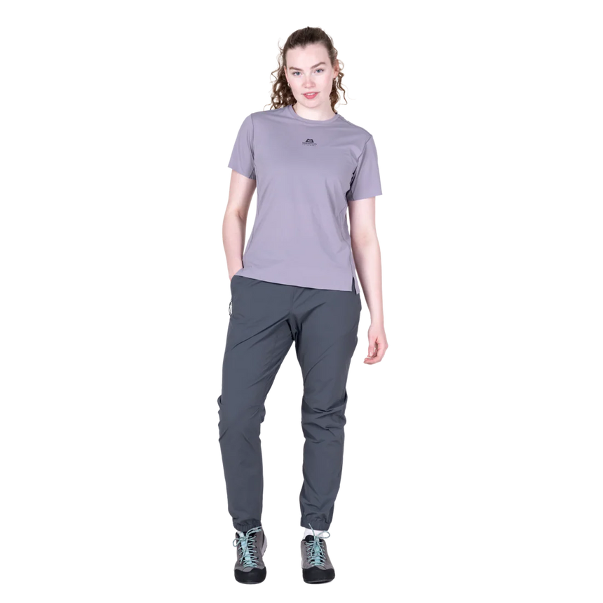 Mountain Equipment Sella Women's Pant in Ombre Blue - Front full length model view