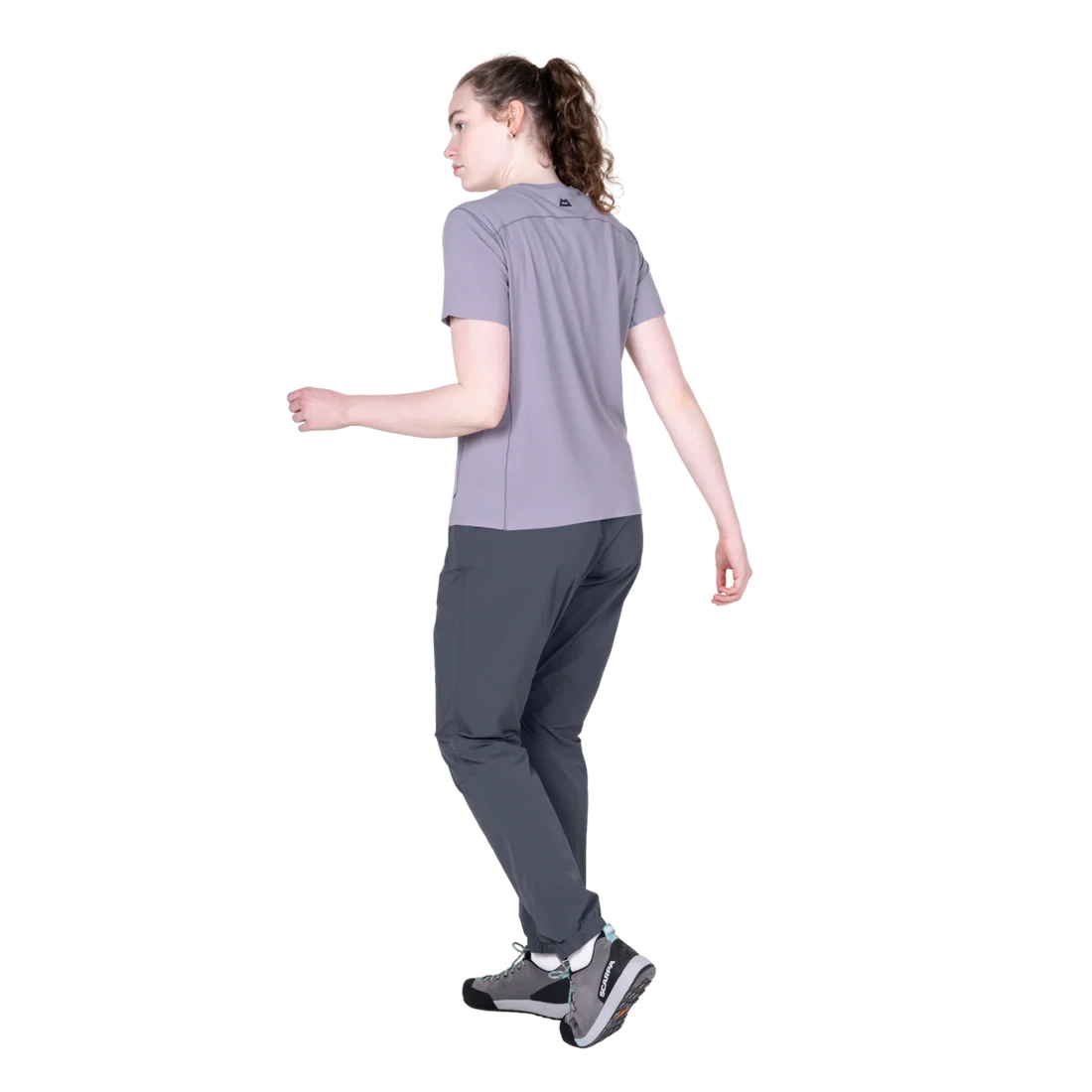 Mountain Equipment Sella Women's Pant in Ombre Blue - Side model view alternate