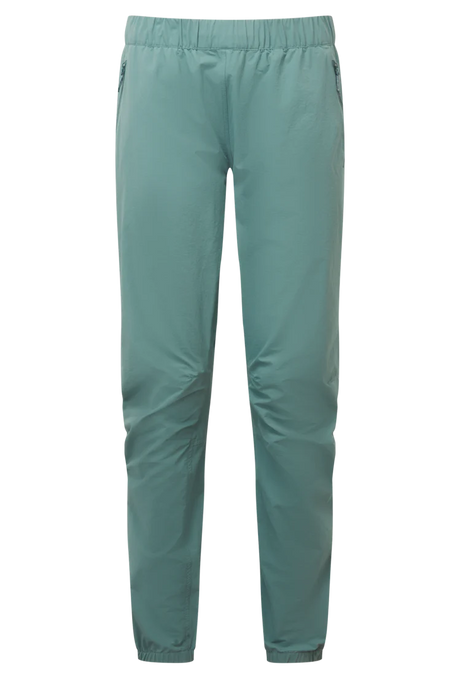 Mountain Equipment Sella Women's Pant in Sea Pine - Front flat lay
