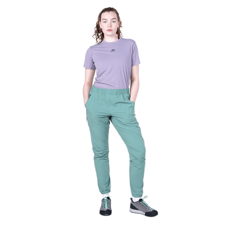 Mountain Equipment Sella Women's Pant in Sea Pine - Front model view