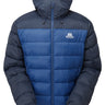 Mountain Equipment Senja Men's Down Jacket in Admiral/Cosmos - Front Product Shot