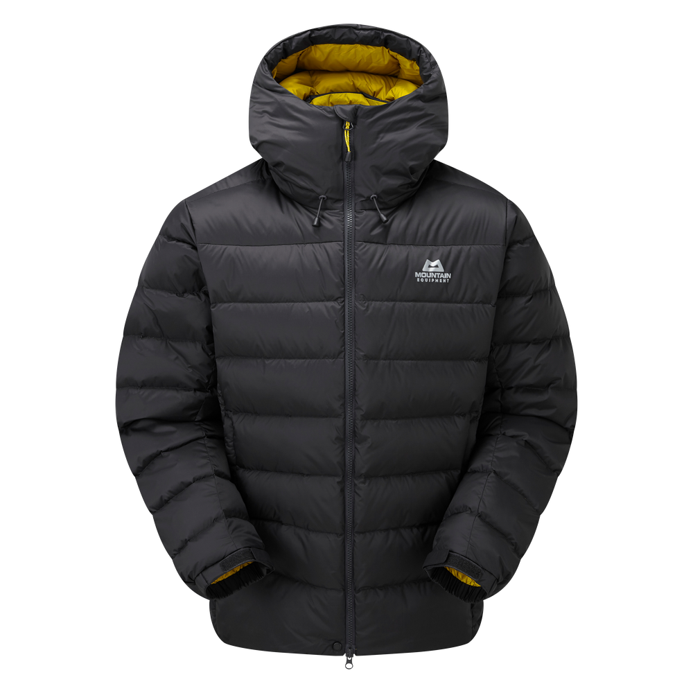 Mountain Equipment Senja Men's Down Jacket in Obsidian - Front Product Shot