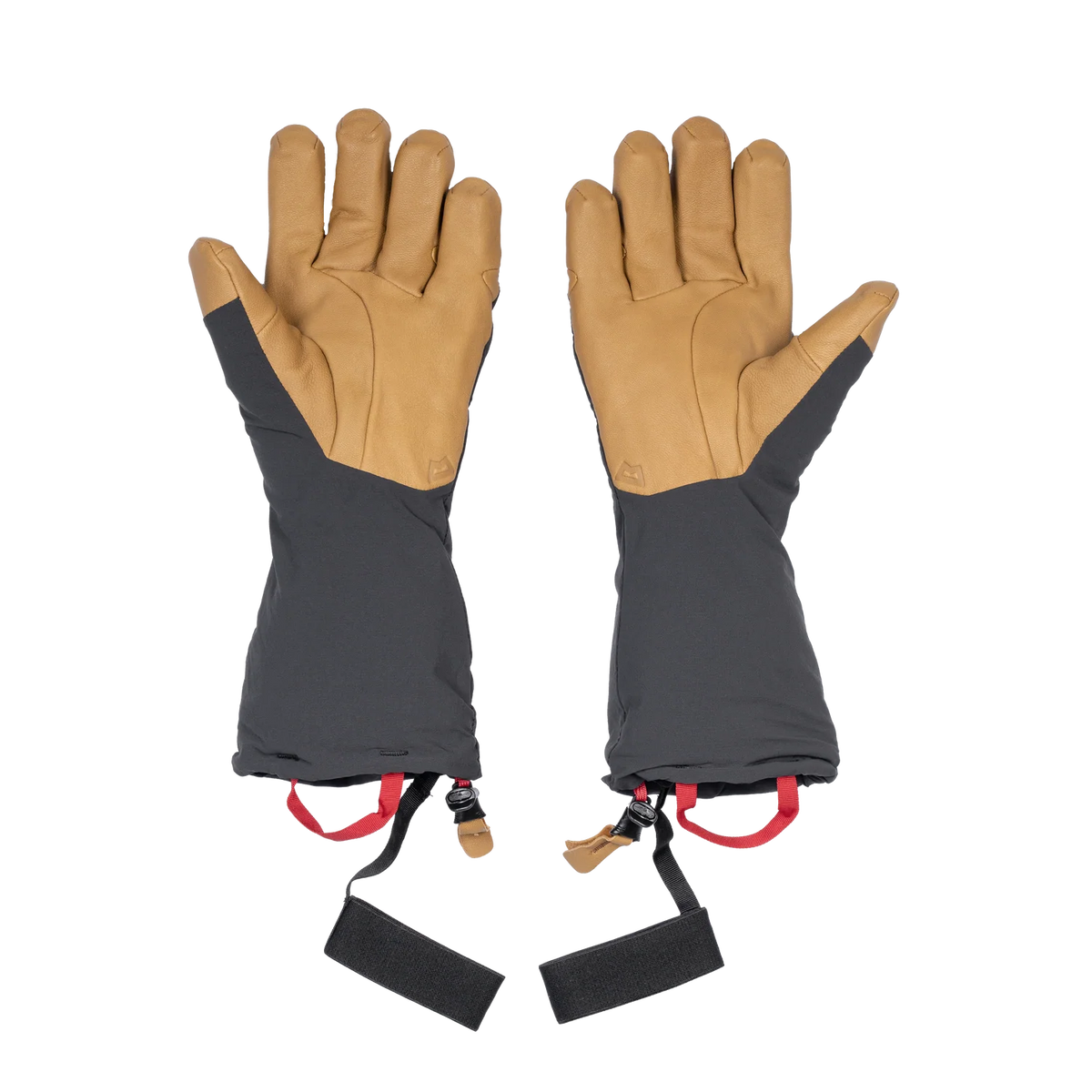 Mountain Equipment Serac Gauntlet in Black/Tan - Back Pair