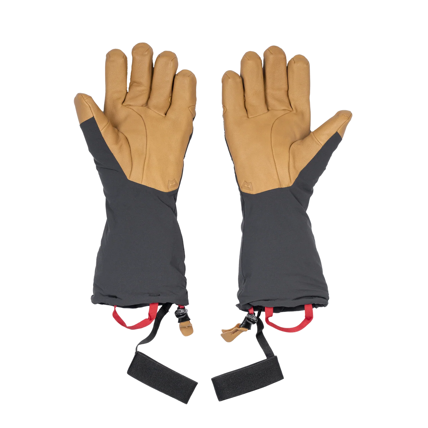 Mountain Equipment Serac Gauntlet in Black/Tan - Back Pair