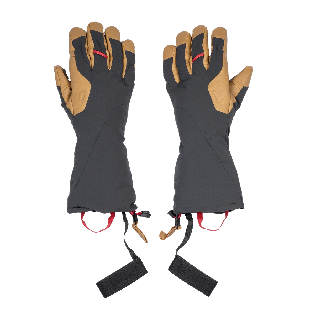 Mountain Equipment Serac Gauntlet in Black/Tan - Front Pair
