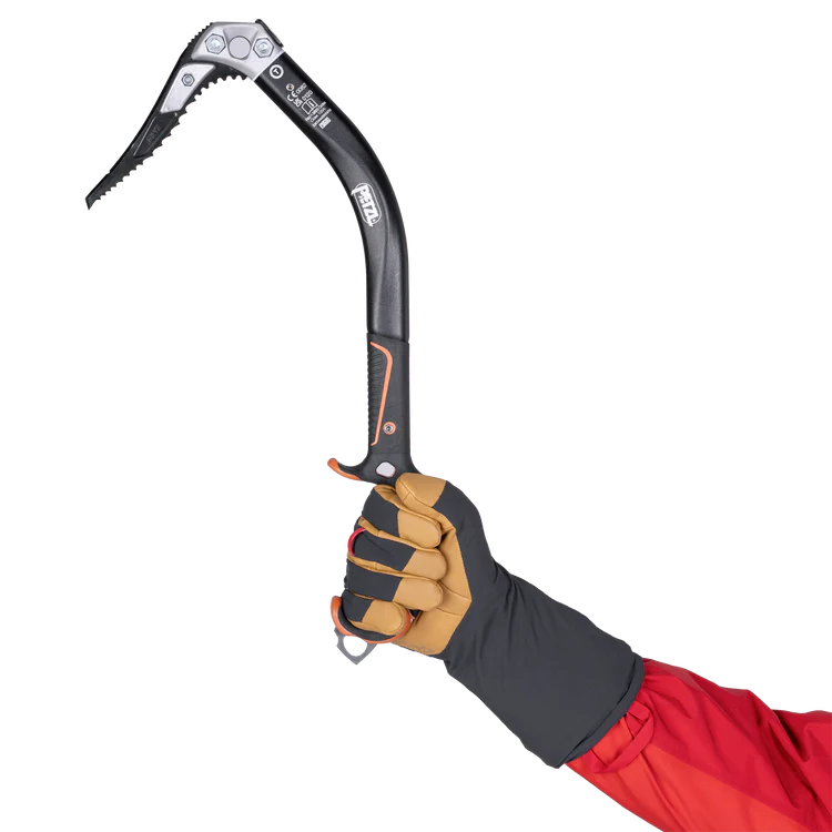 Mountain Equipment Serac Gauntlet in Black/Tan - Ice Axe Action