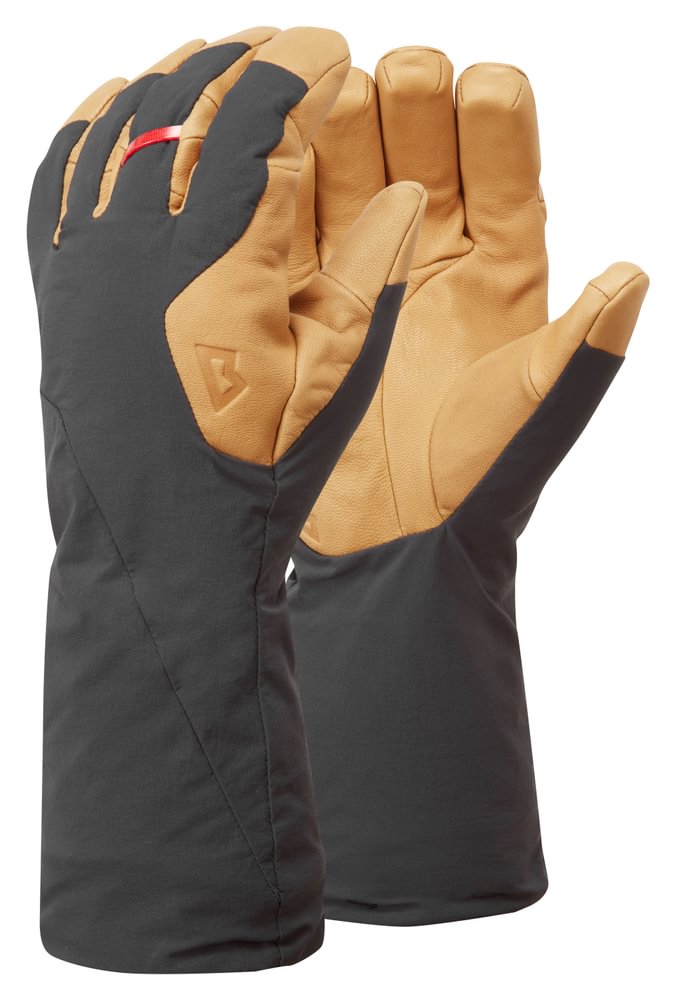 Mountain Equipment Serac Gauntlet in Black/Tan - Pair