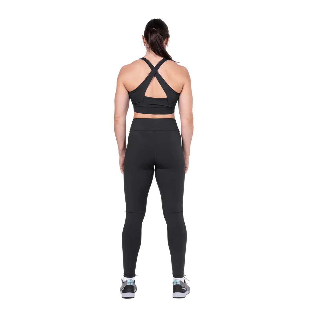 Mountain Equipment Sereno Women's Legging in Black - Front full length model view alternate