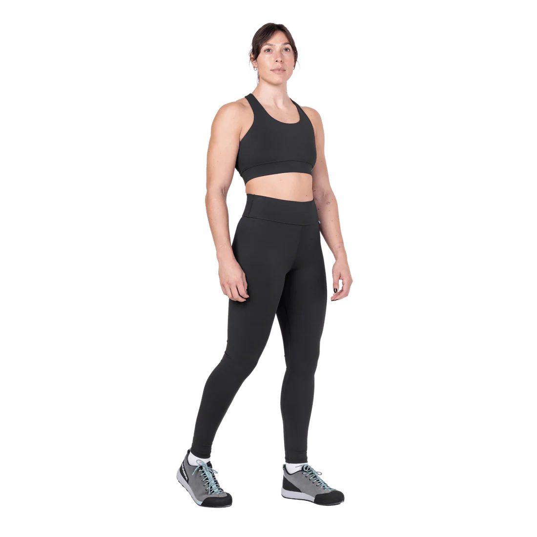 Mountain Equipment Sereno Women's Legging in Black - Side model view